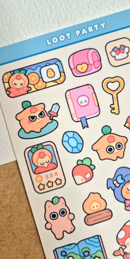 Loot Party Sticker Sheet
