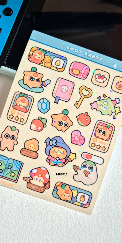Loot Party Sticker Sheet