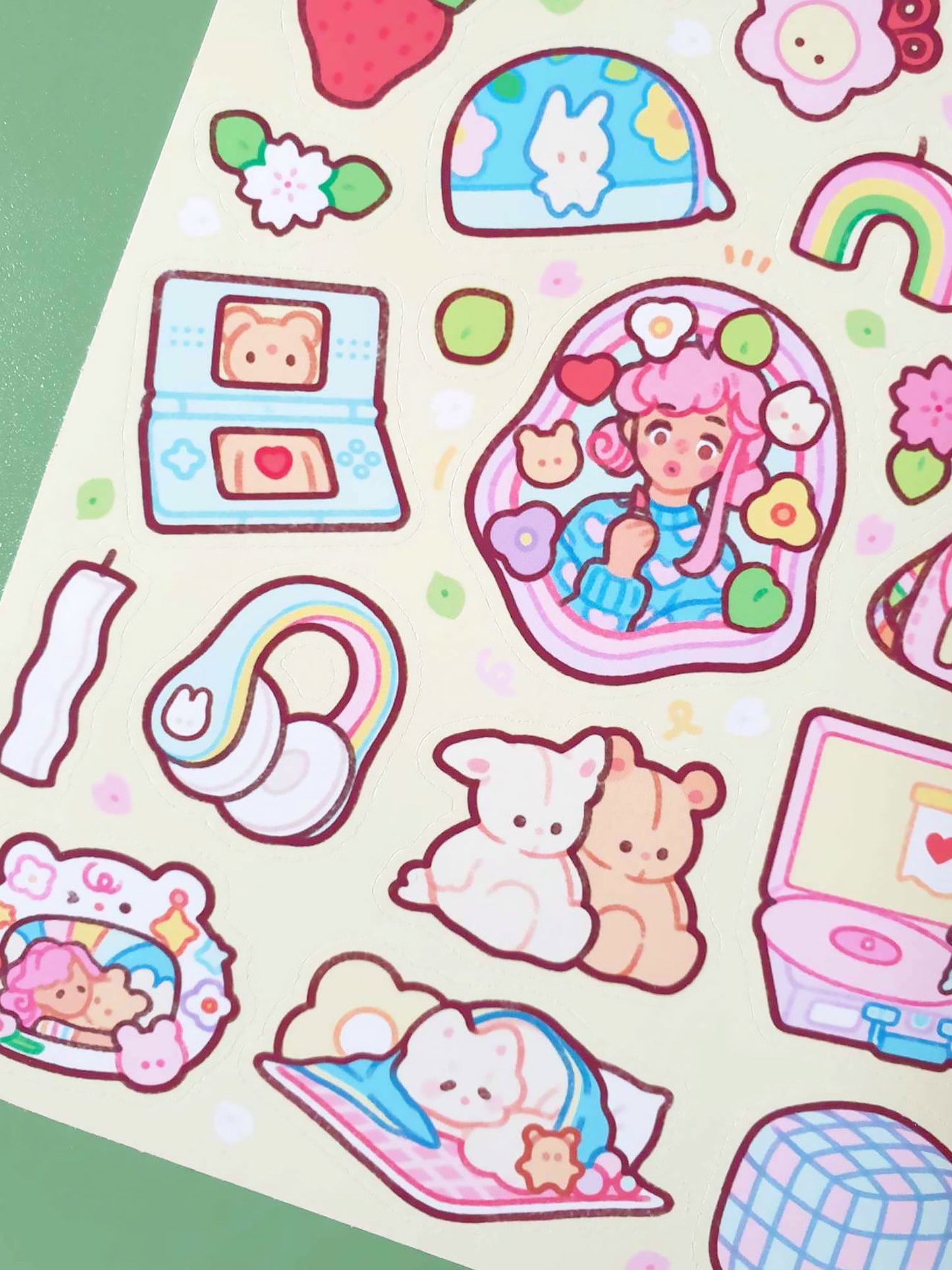 Cutesy Bedroom Sticker Sheet