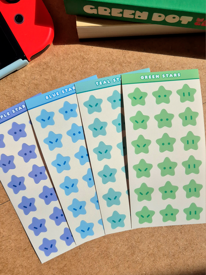 Rainbow Stars Sticker Sheet