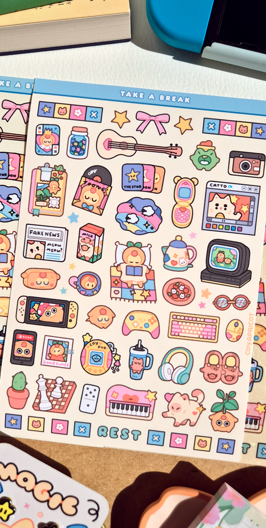 Take A Break Sticker Sheet