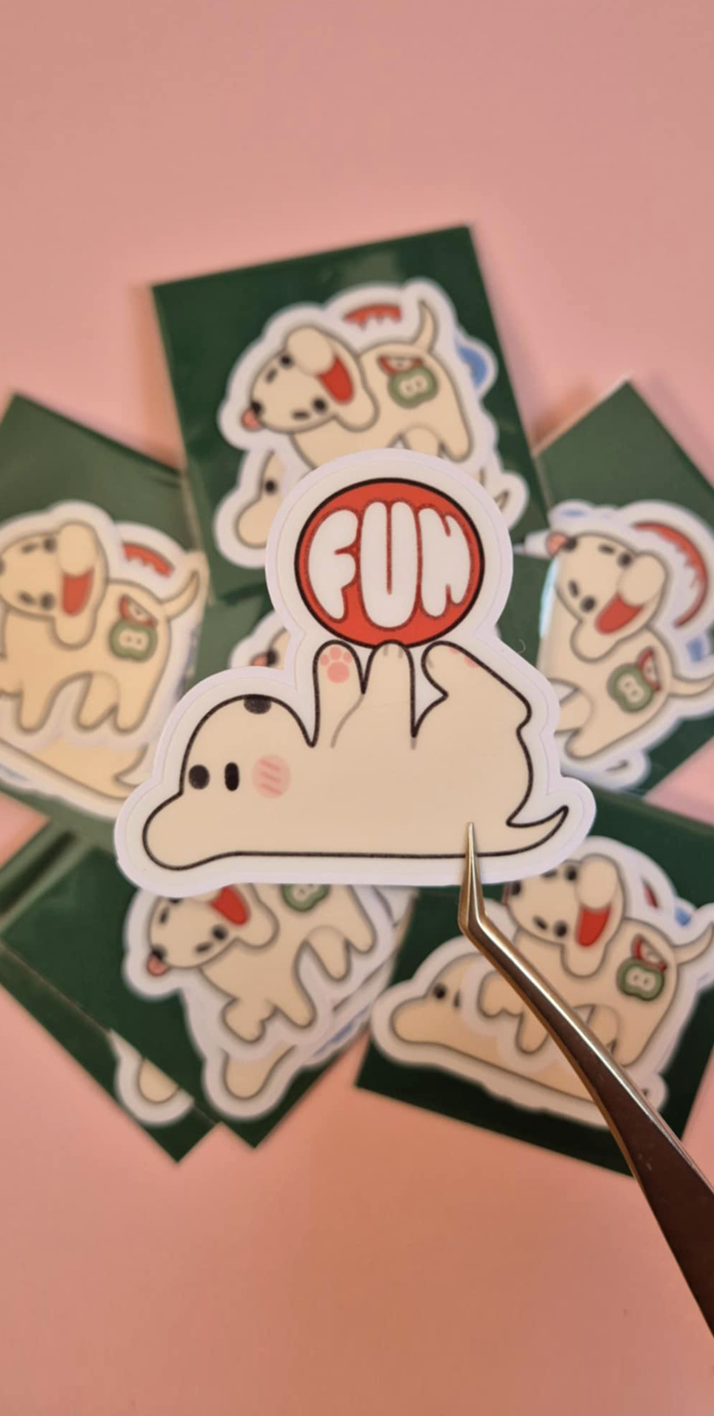 Fun dog sticker 3 pack