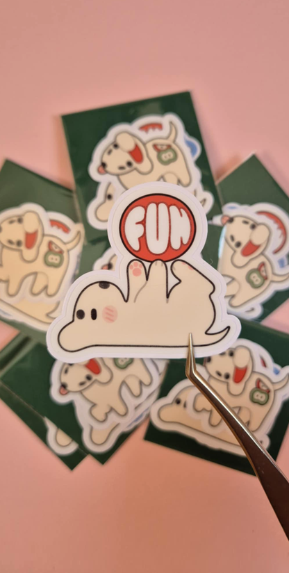 Fun dog sticker 3 pack