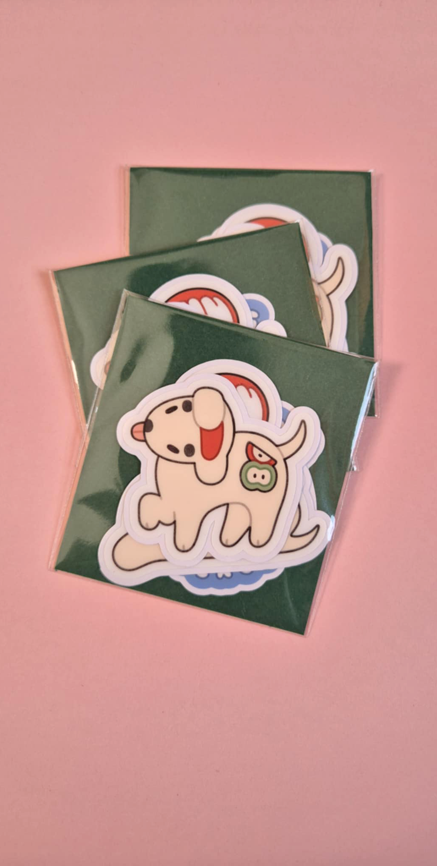 Fun dog sticker 3 pack