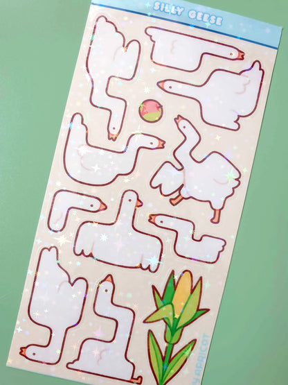 Silly Geese Sticker Sheet