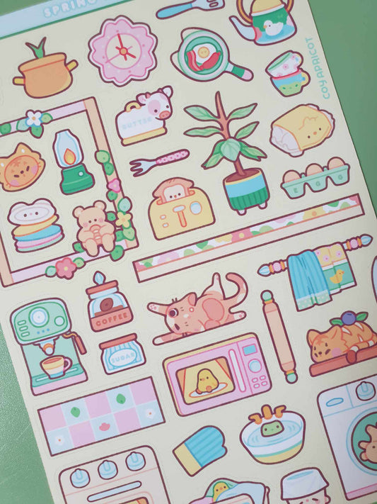 Spring Kitchen Sticker Sheet