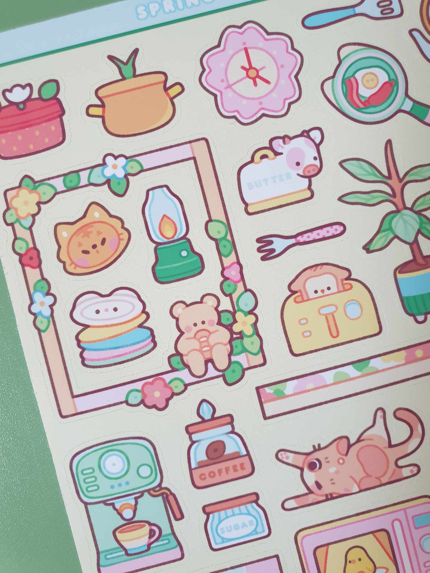 Spring Kitchen Sticker Sheet