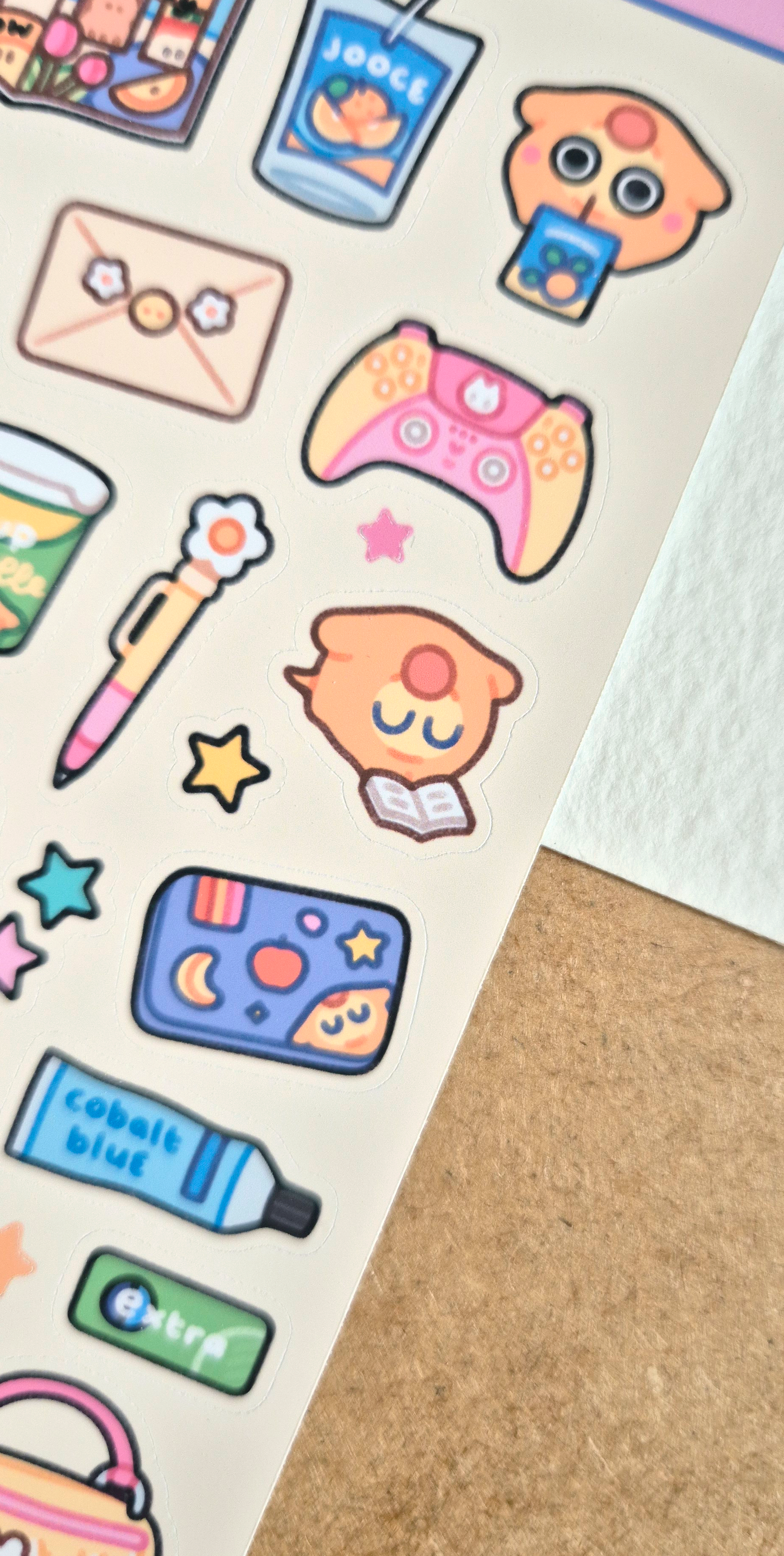 Coy Pup Activities Sticker Sheet