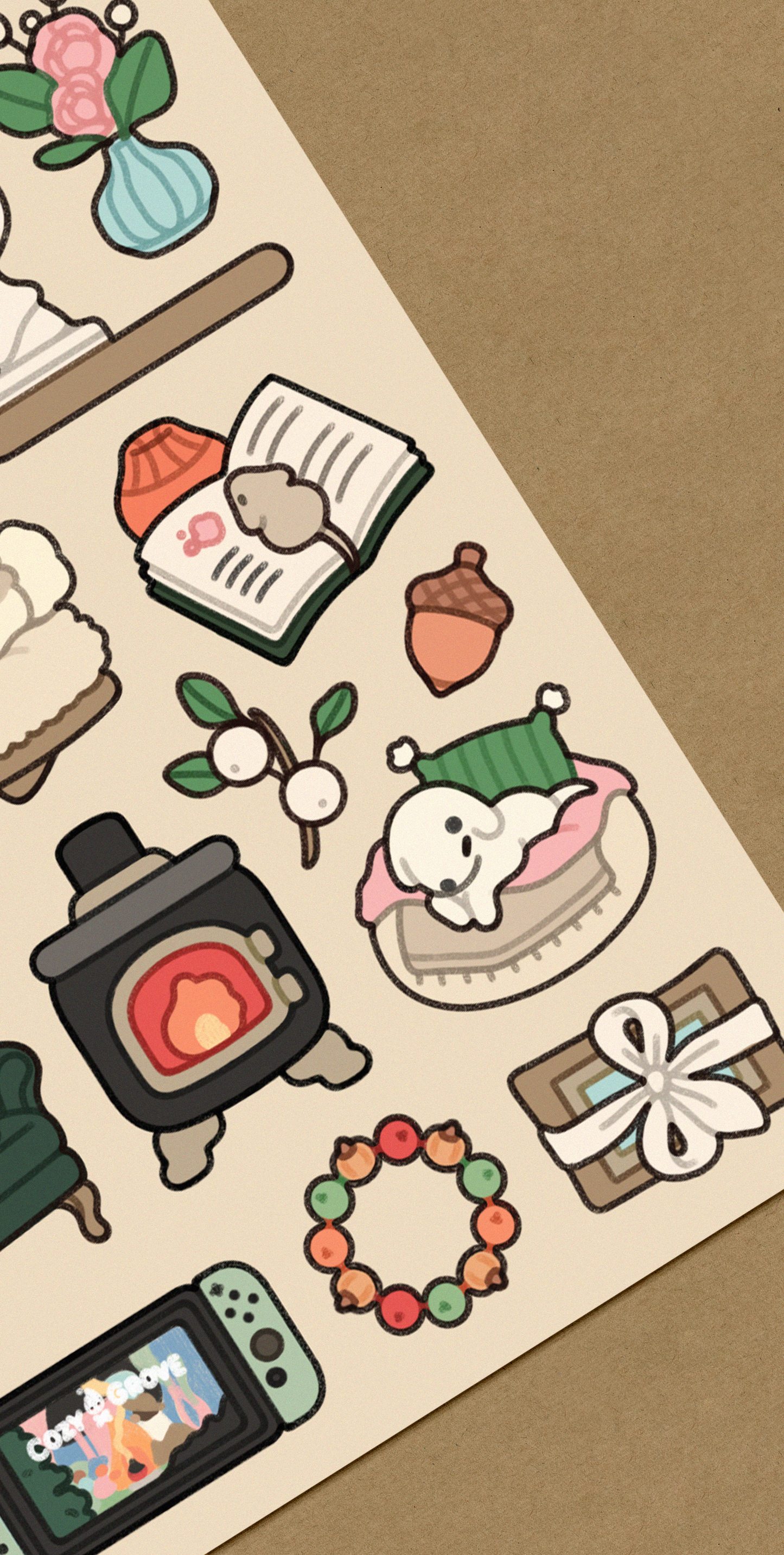 Cozy lounge Sticker Sheet