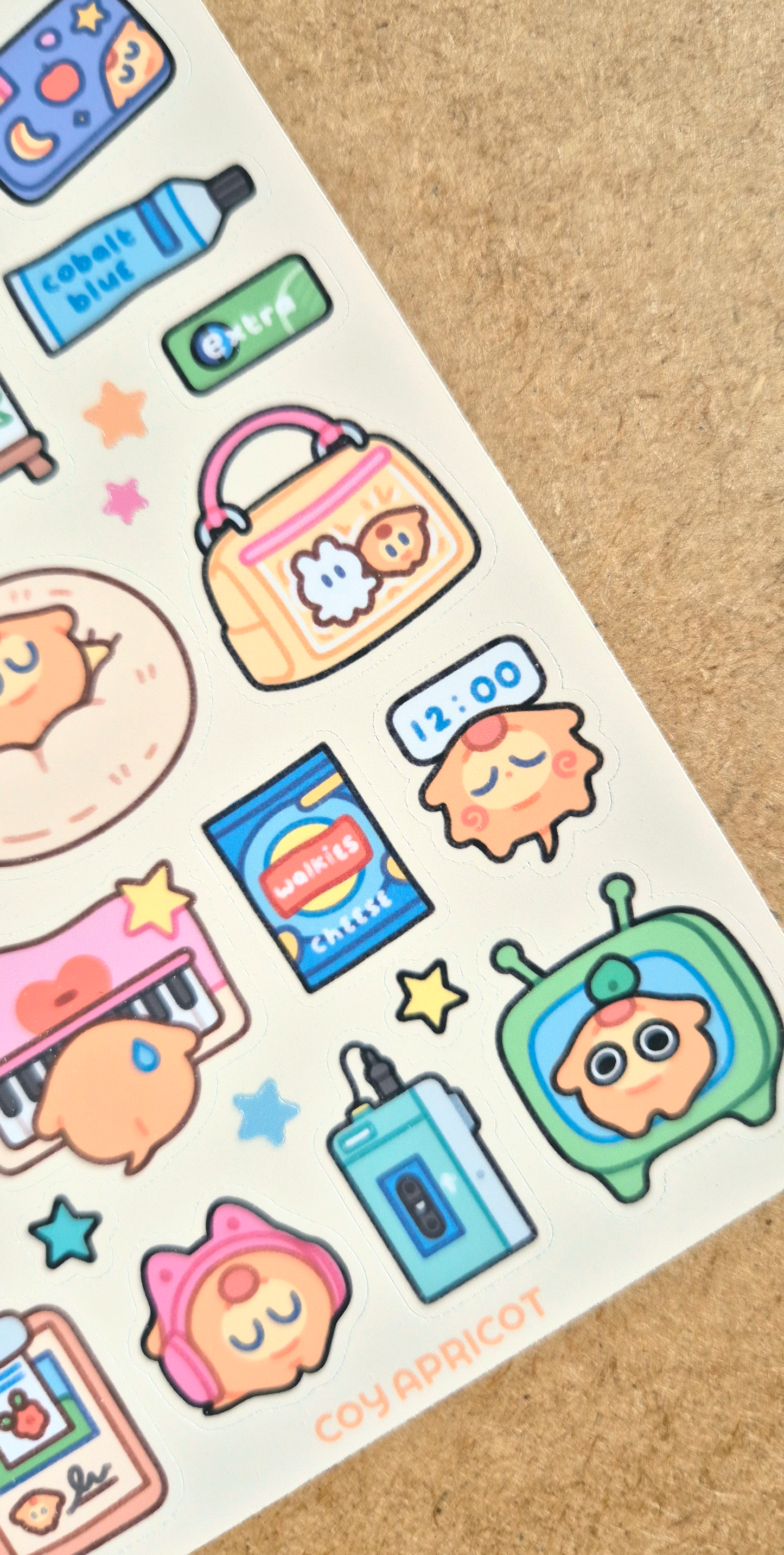 Coy Pup Activities Sticker Sheet