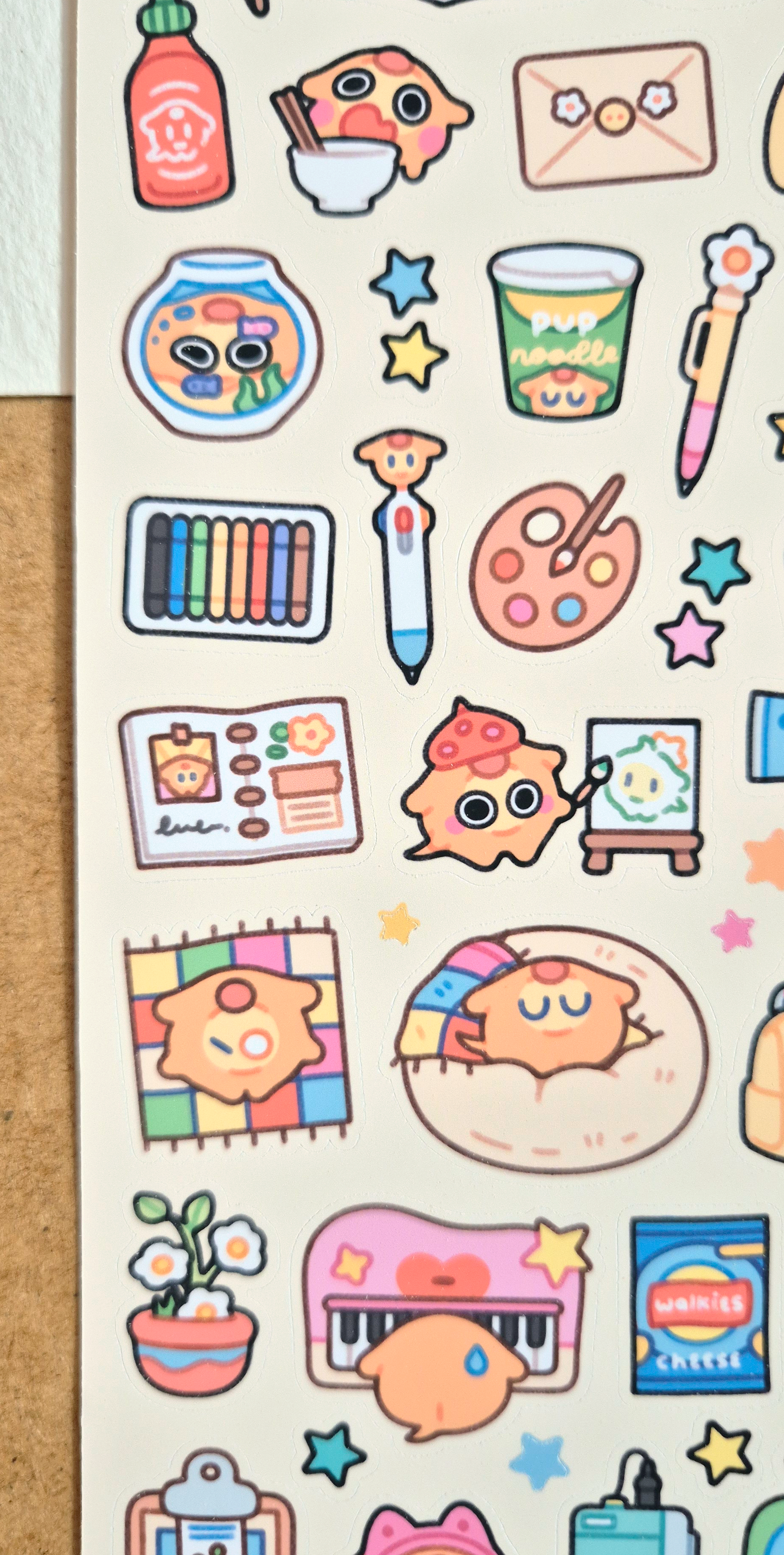 Coy Pup Activities Sticker Sheet